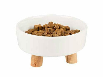 Feeding Bowl Stone Up Timber White