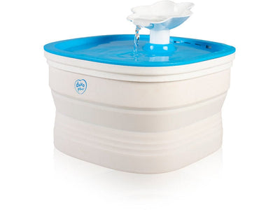 Foldable Drinking Fountain - Blue/White (20x20x13.5cm)