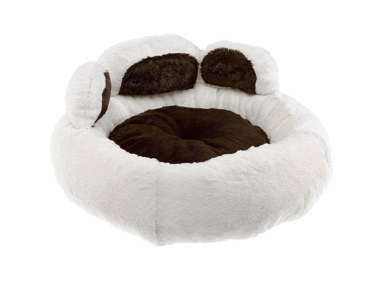 Grizzly Bear Dog Bed by Ferplast - Cozy and Stylish, White Bear Design