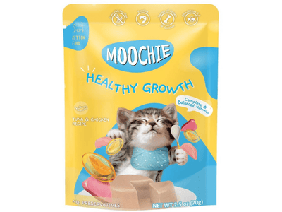 Healthy Growth Tuna Mousse for Kittens offers complete nutrition with premium ingredients, including chicken and tuna. Grain-free and rich in omega fatty acids, it supports immune health, skin, and coat, ideal for picky eaters and those with sensitivities