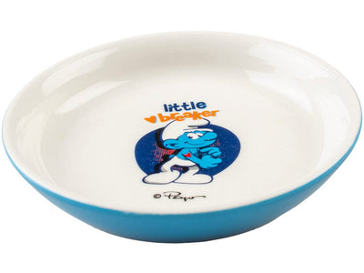 Hefty Smurf Low Feeding Bowl 180ml-14.2x14.2x2.5cm white/blue