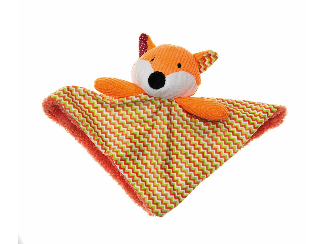 IMAC Plush Fox Mat Dog Toy with Squeaker - 23.5 x 21 x 8.5 cm