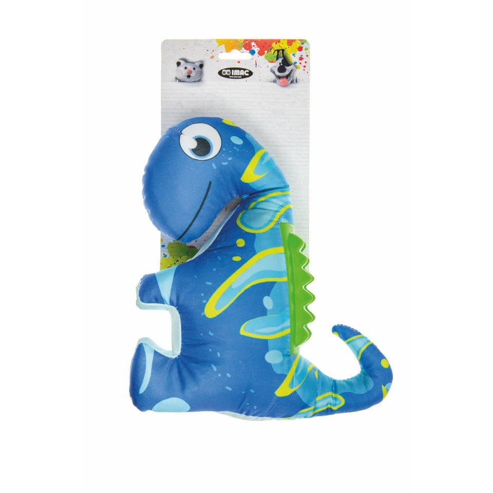 IMAC Plush Sauro with Plastic Back Dog Toy - 23.5 x 27 cm
