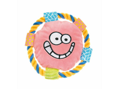 IMAC Plush Tender Frisbee Dog Toy - 14 x 14 cm
