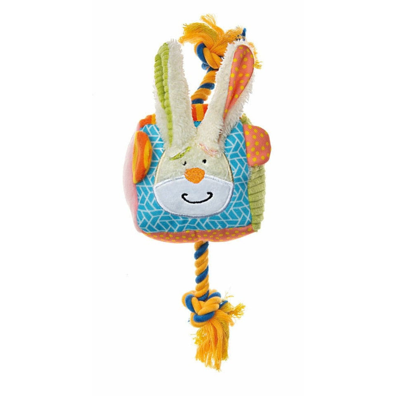 IMAC Plush Tender Rabbit Dog Toy with Rope - 3.9 x 8.8 cm