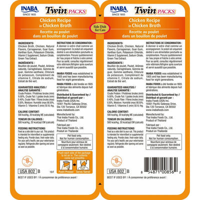 INABA Twin Packs Chicken Recipe in Chicken Broth 40gx2 Back