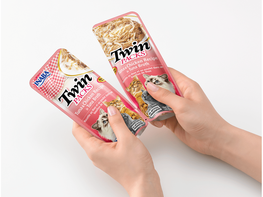 INABA Twin Packs Tuna & Chicken Recipe in Tuna Broth 40gx2 Twin Pack