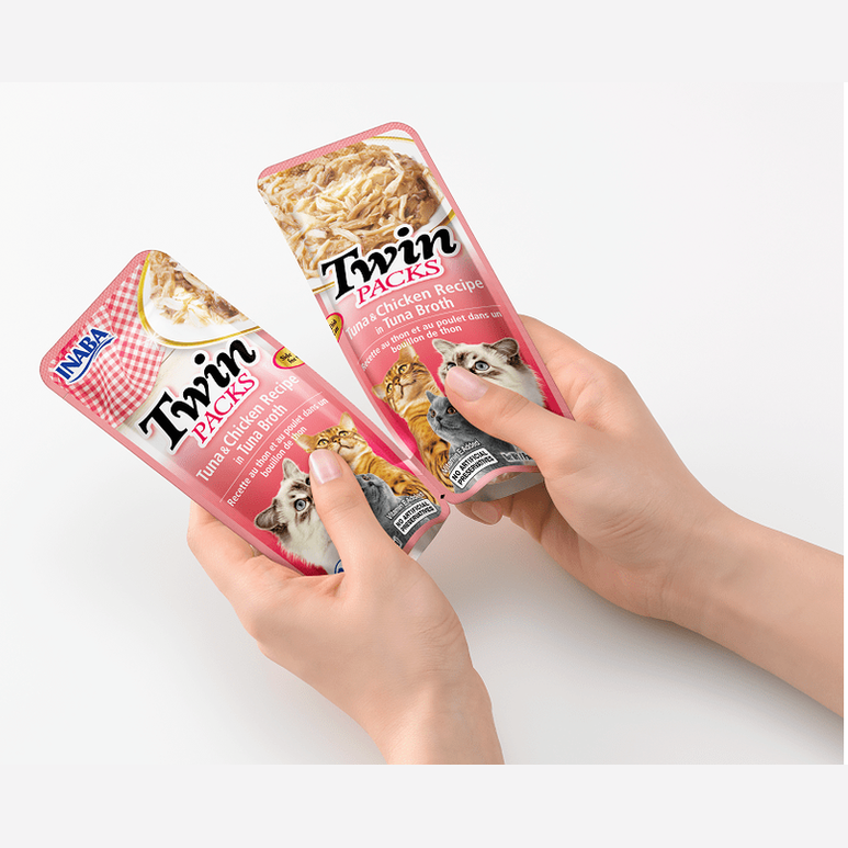 INABA Twin Packs Tuna & Chicken with Scallop Recipe in Scallop Broth 40gx2  how to use Twin Pack
