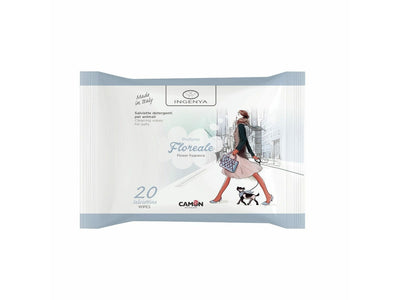 Ingenya Floral Fragrance Wipes for pets, made in Italy. 