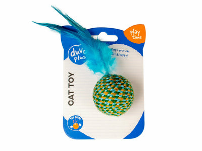 Jolly Ball with Feathers 18x4.5x4.5cm Blue