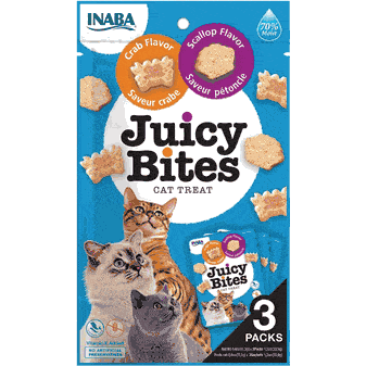 Juicy Bites Scallop & Crab Flavor 3 pouches 33,9g