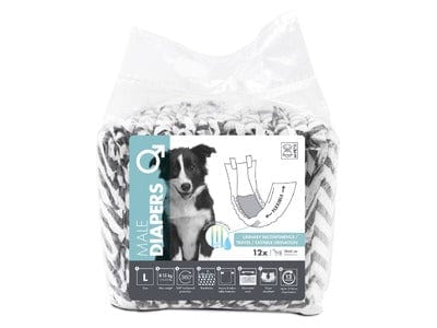 DIAPERS - Male Dog - L