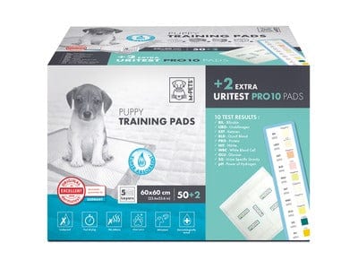 URITEST PRO 10 Training Pads 60 x 60 cm - 50 regular pads + 2 uritest pads (10 tests)