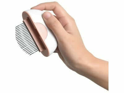 2 In 1 Mini Pet Comb for long hair - Pink