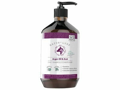 NATUR`LUXE  Argan Oil & Acai 2 in 1 Shampoo/Conditioner  - 500 ml