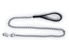 CHAIN Leash - Silver | 3mm (60 cm) &amp; 4mm (120 cm) | Padded Handle | Max Strength 286 kg