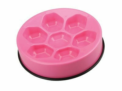 CAVITY - Slow feed bowl, round-Pink