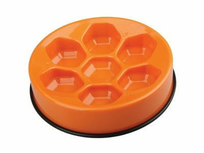 CAVITY - Slow feed bowl, round-Orange