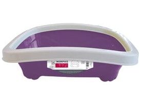 Memphis Cat Litter Tray with Rim - 40.5x33.2x12 cm