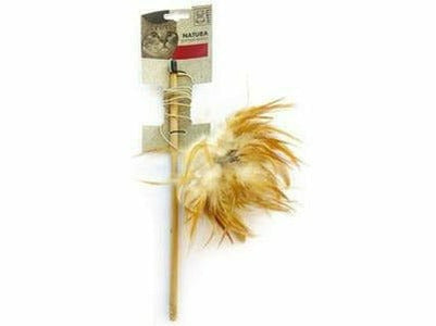 NATURA FEATHER WAND - 35.5 CM MIXED COLORS