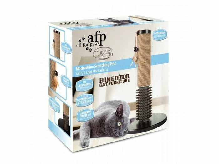 Mochachino Scratching Post with Rubber Bristles