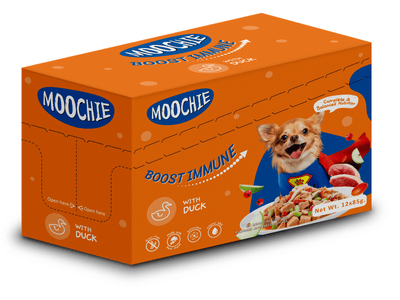 Moochie Casserole with Duck in a 12x85g pouch