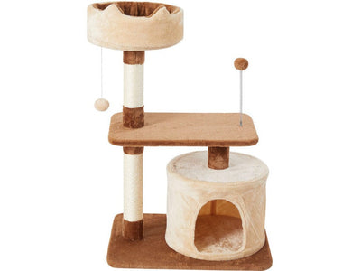 Multi-Level Fun for Your Feline Friend: Cat Tree &amp; Scratching