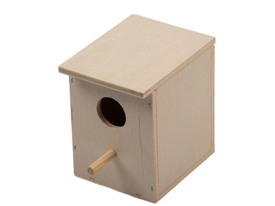 NEST BOX FINCH 1/3 OPEN FOR AVIARIES 12x10x13cm