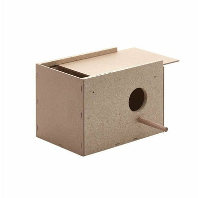 Nest Wood 3 Beige - Bird Nesting Box (23 x 16.5 x 16.5 cm)