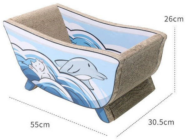Bathtub Series Cat Scratch Board-Dolphin 55X30X26Cm