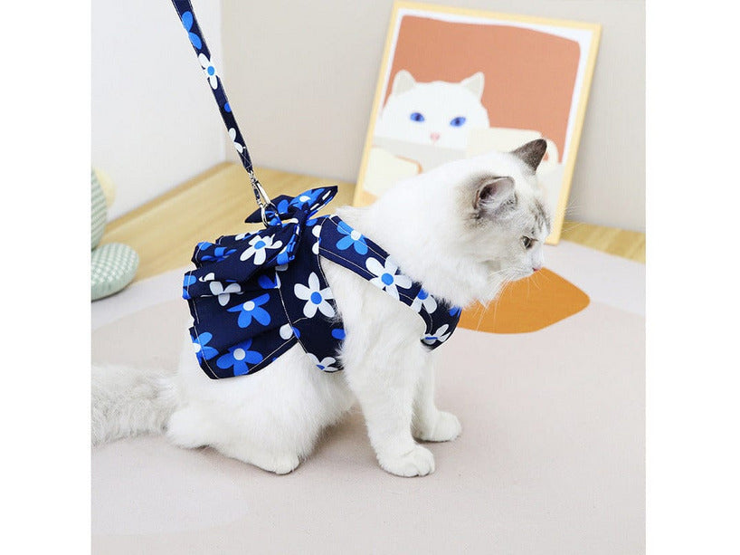 Cat Clothes Blue Chest