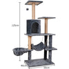 Cat Tree & Scratching Dark Gray 51*41*125