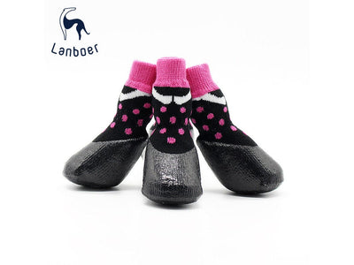Dog Socks Black & Pink