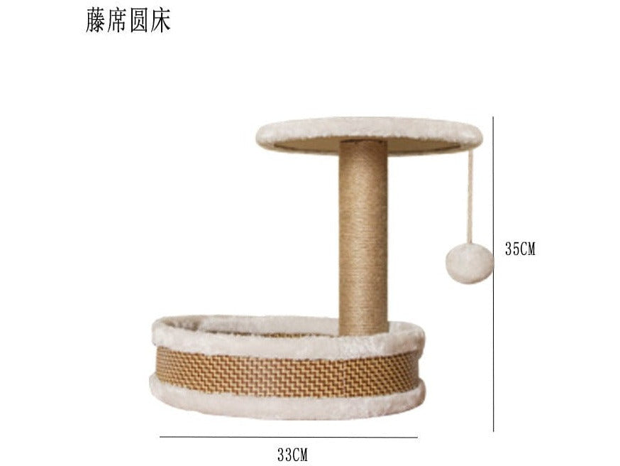 Round bed top rattan seat 32*32*32CM