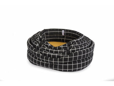 Oval Pet Bed Set "Digital Check"