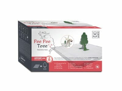 PEE PEE TREE TRAINING PADS- 15 PCS WHITE & GREEN