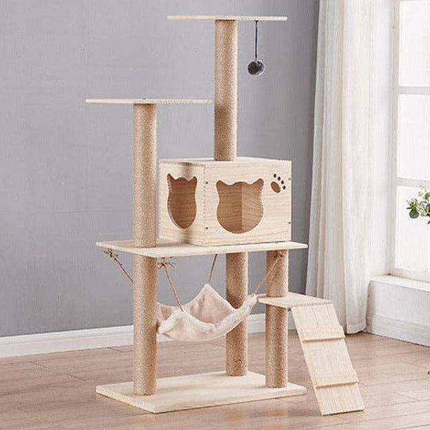 Petcool All-in-One Cat Tower &amp; Scratchers