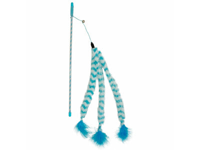 Playing Rod Catchy Fluffy Tail (Blue/White)