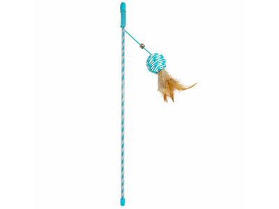 Playing Rod Catchy Paper Ball 41x4x3.5cm Blue