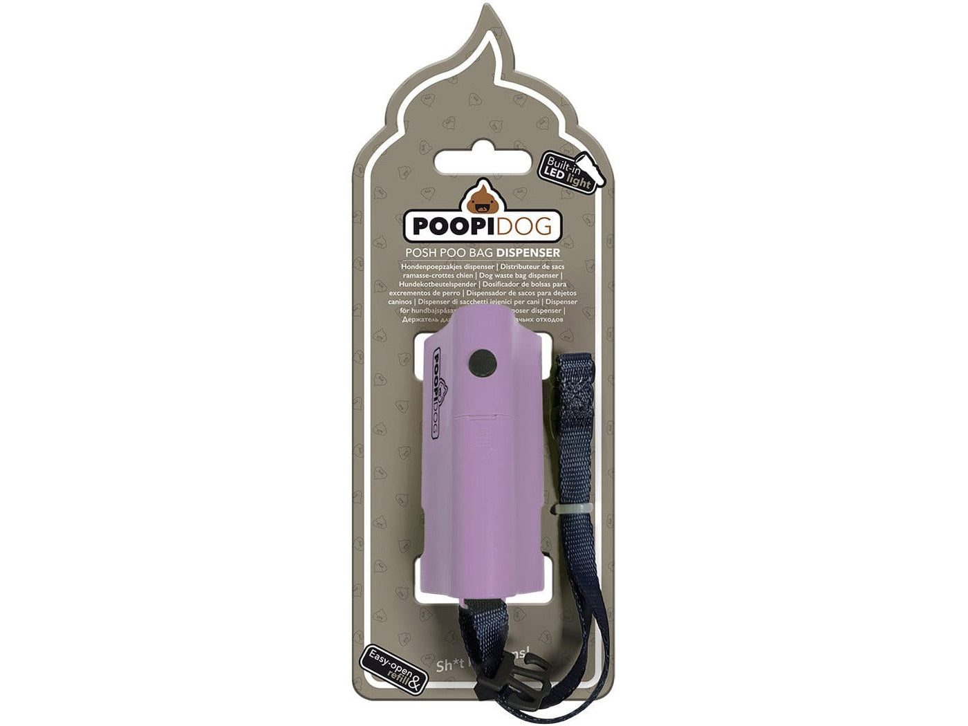 Premium Poo Bag Holder with LED Lighting