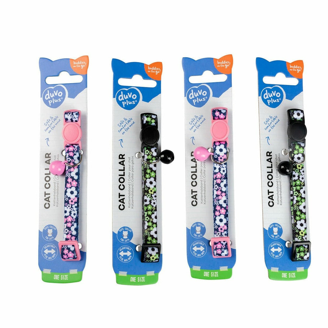Cat Collar Flowers Nylon - Mixed Colors 20-30cm / 10mm