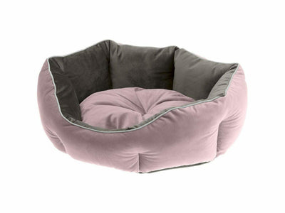 QUEEN 50 CUCCIA - Violet-Grey Padded Bed for Cats and Small Dogs