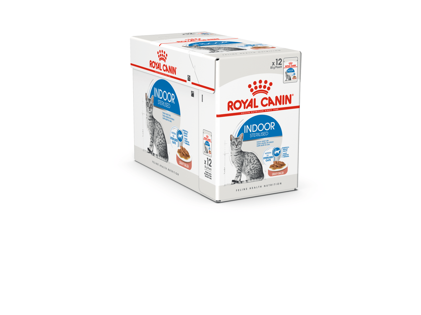 ROYAL CANIN Indoor Adult Morsels in Sauce: A complete wet food for indoor adult cats that helps with digestion, weight management, and hairball control