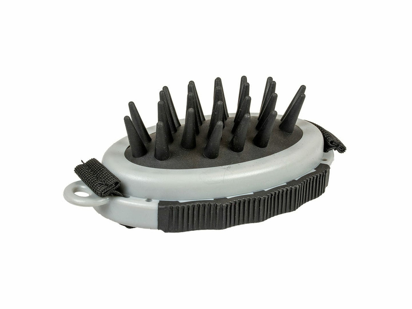 Rubber Bath Brush 11.5x7x4.5cm Black/Grey