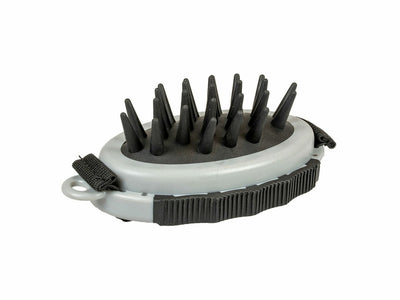 Rubber Bath Brush 11.5x7x4.5cm Black/Grey