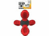 Saturn Treat Dispenser – Red Orange | 14 x 13 x 12 cm | Interactive TPR Dog Toy