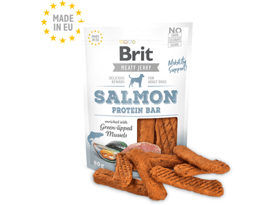 Brit Jerky-Salmon Protein Bar 80g