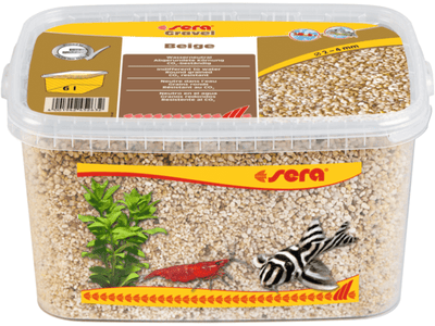 Sera Gravel Beige - Natural Gravel for Freshwater and Marine Aquariums