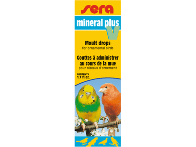 Sera Mineral Plus V-Molt Drops for Strengthening the Skeleton and Plumage of Birds