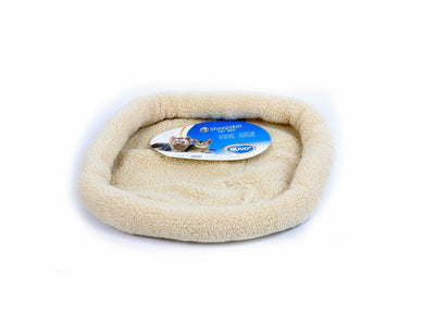 Sheepskin Oval Basket 61x50cm Brown